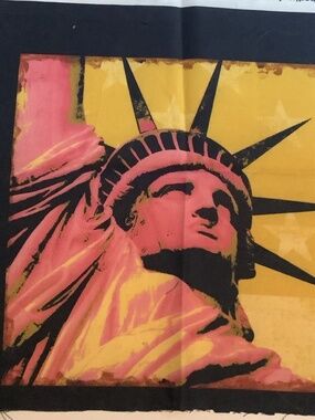 Statue of Liberty - Fabric Square - Cotton